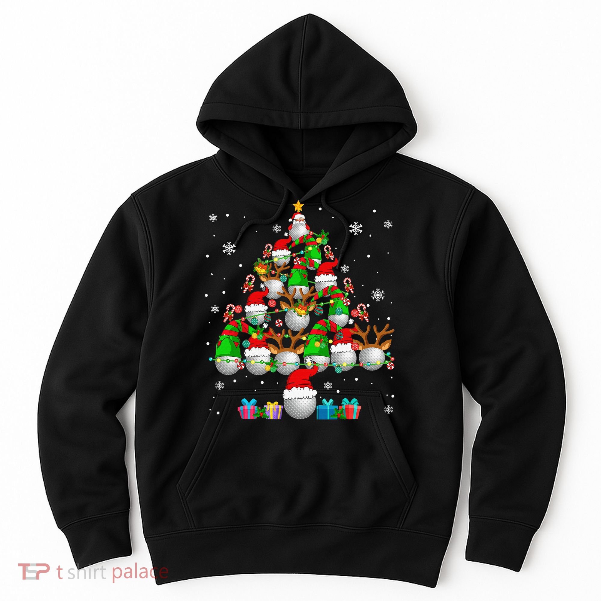 Your Hole Is My Goal Santa Playing Ugly Golf Christmas Hoodie