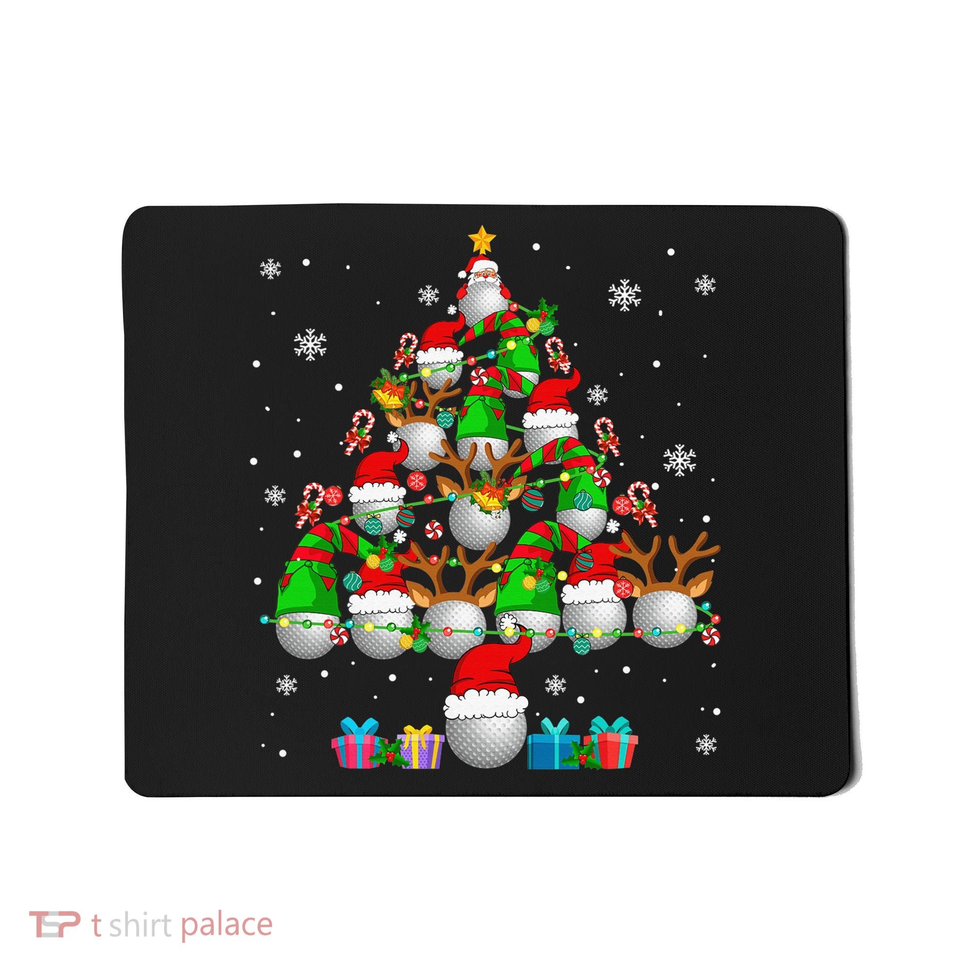 Your Hole Is My Goal Santa Playing Ugly Golf Christmas Mousepad