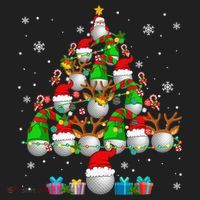 Your Hole Is My Goal Santa Playing Ugly Golf Christmas Golf Towel thumb 3