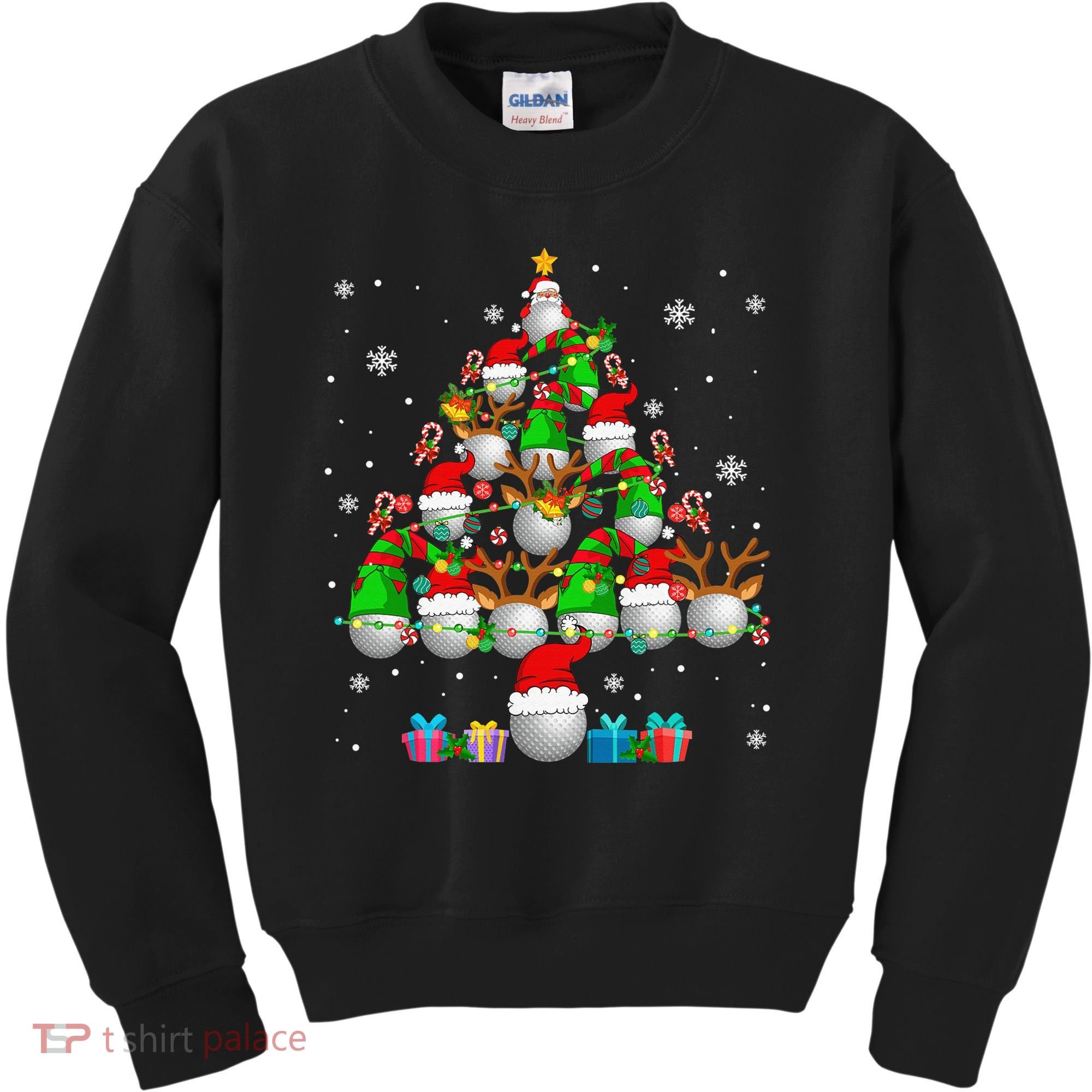 Your Hole Is My Goal Santa Playing Ugly Golf Christmas Kids Sweatshirt