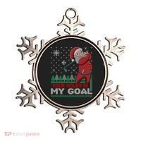 Your Hole Is My Goal Santa Claus Golf Ornament thumb 0