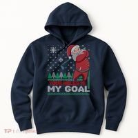 Your Hole Is My Goal Santa Claus Golf Hoodie thumb 0