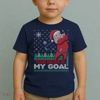 Your Hole Is My Goal Santa Claus Golf Toddler T-Shirt thumb 2