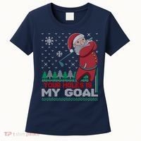 Your Hole Is My Goal Santa Claus Golf Women's T-Shirt thumb 0