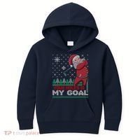Your Hole Is My Goal Santa Claus Golf Kids Hoodie thumb 0