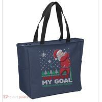 Your Hole Is My Goal Santa Claus Golf Tote Bag thumb 2
