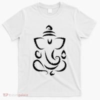 Yoga Hindu Indian Meditation Deepavali Diwali Rangoli Ganesh T-Shirt thumb 0