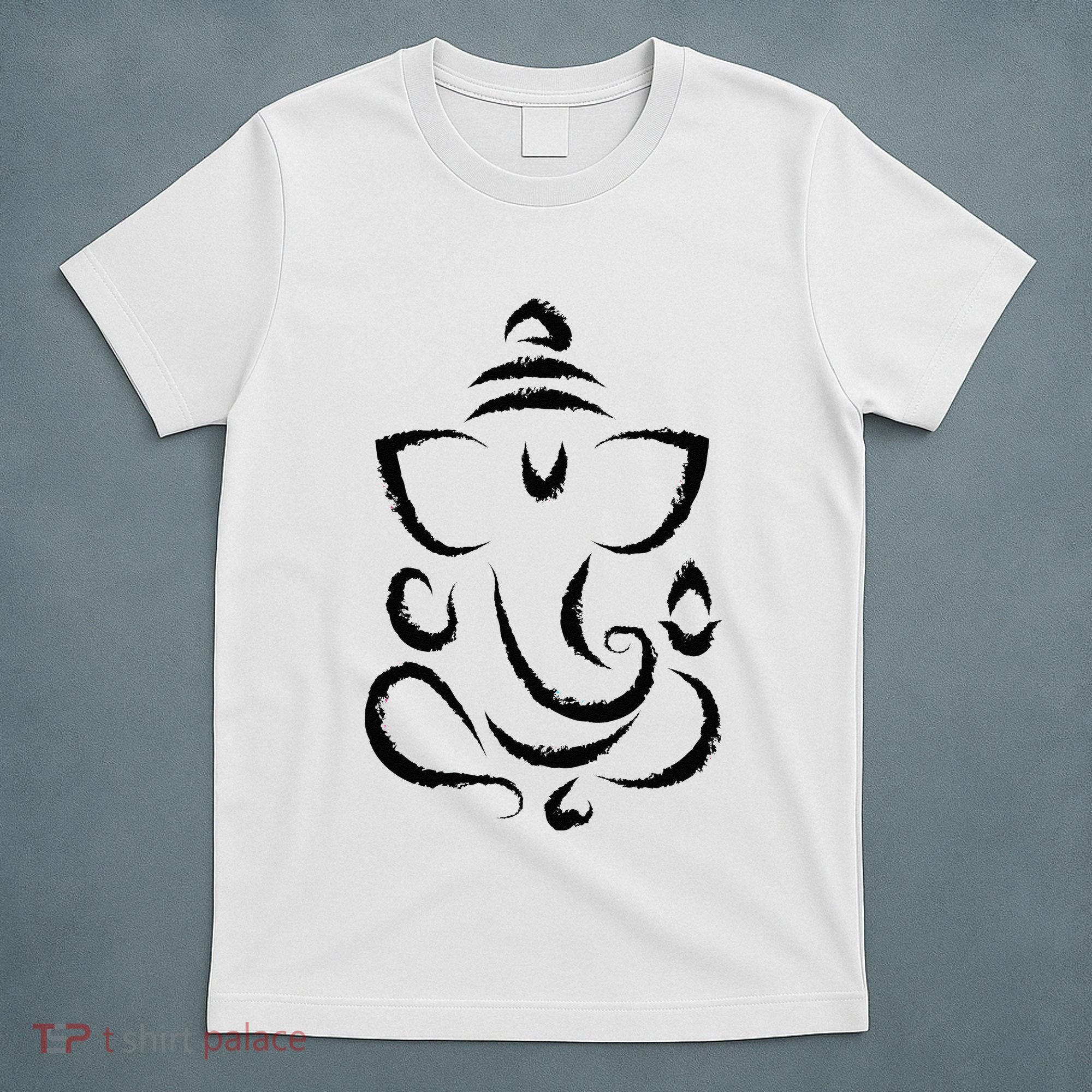 Yoga Hindu Indian Meditation Deepavali Diwali Rangoli Ganesh T-Shirt