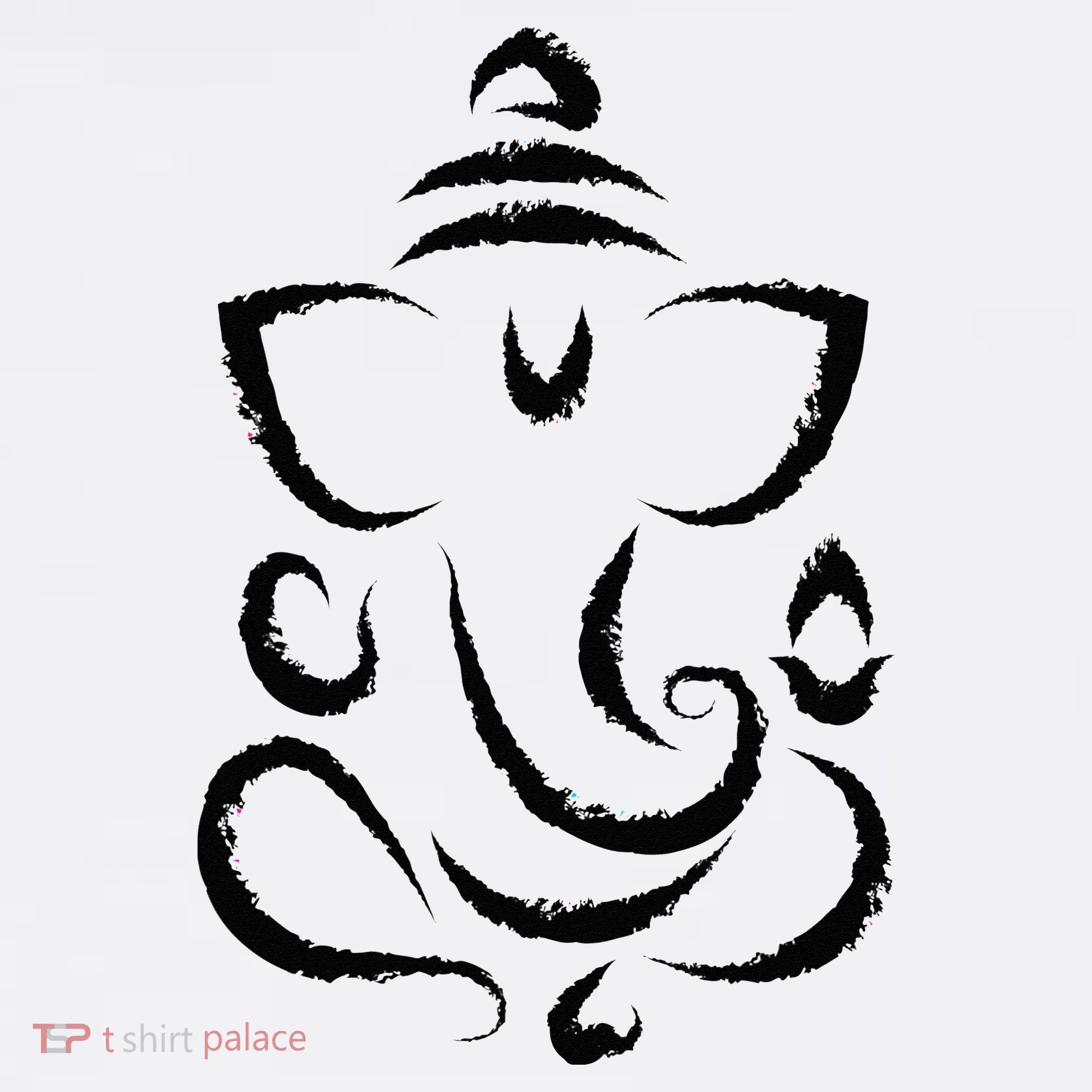 Yoga Hindu Indian Meditation Deepavali Diwali Rangoli Ganesh T-Shirt