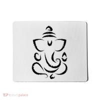 Yoga Hindu Indian Meditation Deepavali Diwali Rangoli Ganesh Mousepad thumb 0
