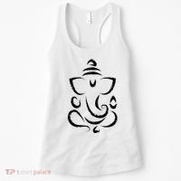 Yoga Hindu Indian Meditation Deepavali Diwali Rangoli Ganesh Women's Tank Top thumb 0