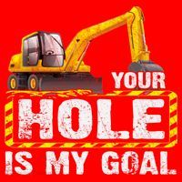Your Hole Is My Goal Construction Equipt Excavating Gift Santa Hat thumb 1