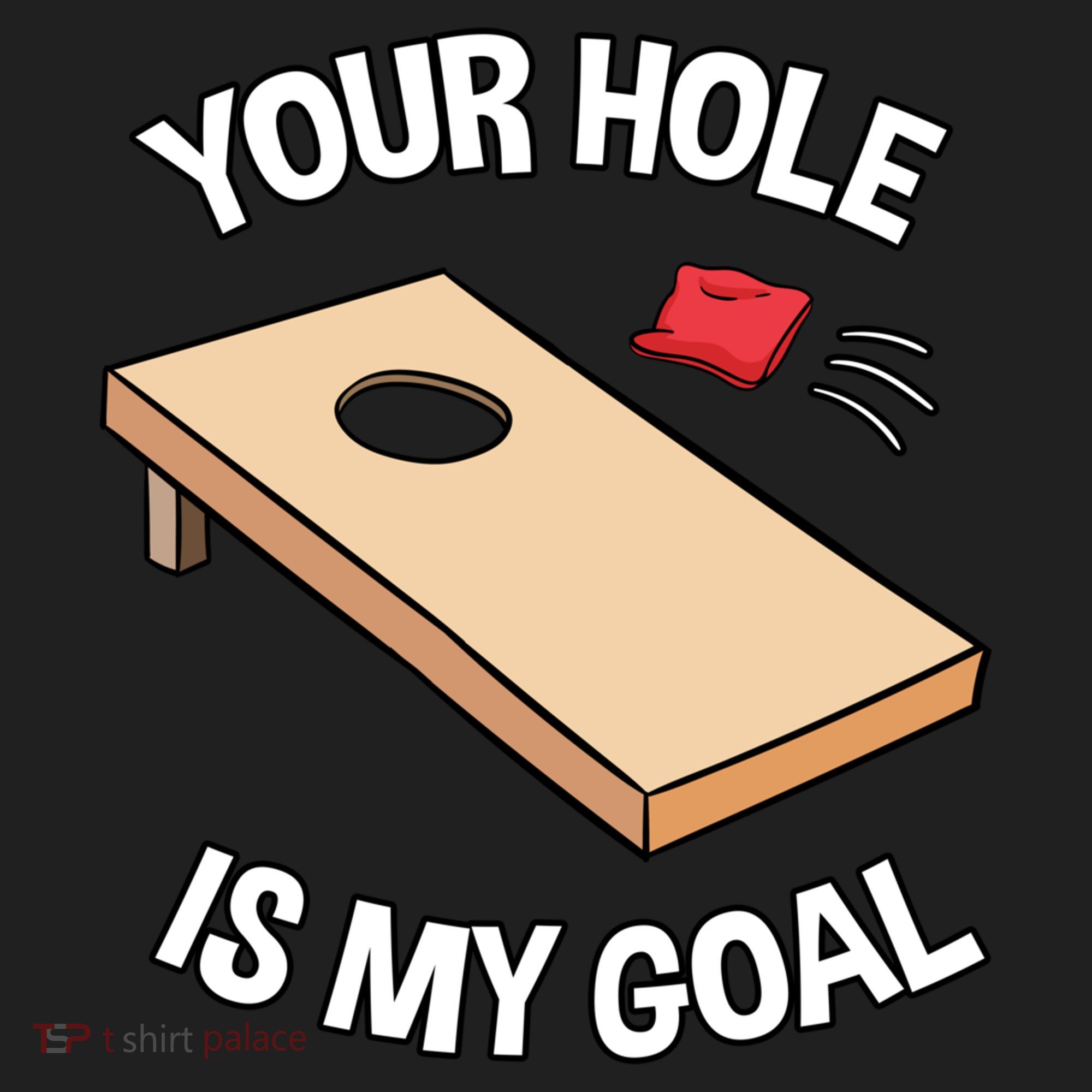 Your Hole Is My Goal Cornhole Team Bean Bag Lover Gift Beanie