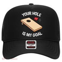 Your Hole Is My Goal Cornhole Team Bean Bag Lover Gift Hat thumb 0