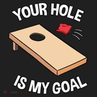 Your Hole Is My Goal Cornhole Team Bean Bag Lover Gift Hat thumb 2