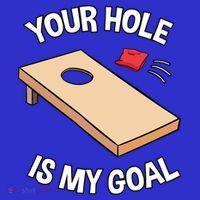 Your Hole Is My Goal Cornhole Team Bean Bag Lover Gift Mousepad thumb 1