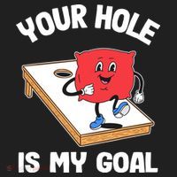 Your Hole Is My Goal Corn Hole Bean Bag Sarcastic Cornhole Beanie thumb 2