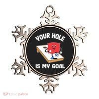 Your Hole Is My Goal Corn Hole Bean Bag Sarcastic Cornhole Ornament thumb 0