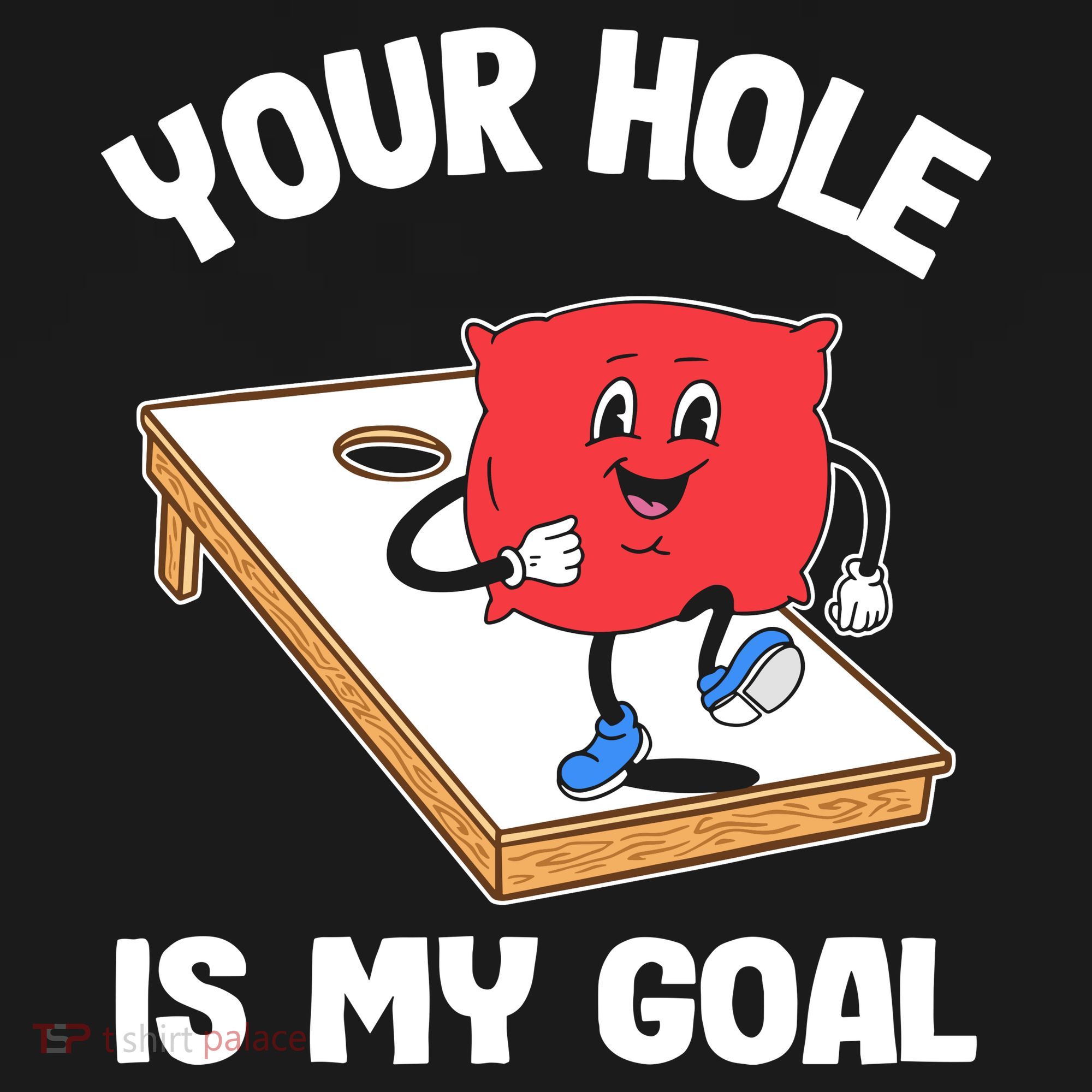 Your Hole Is My Goal Corn Hole Bean Bag Sarcastic Cornhole Toddler Hoodie