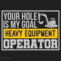 Your Hole Is My Goal Heavy Equipt Operator Excavator Gift Women's Sweatshirt thumb 2