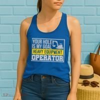 Your Hole Is My Goal Heavy Equipt Operator Excavator Gift Women's Tank Top thumb 2