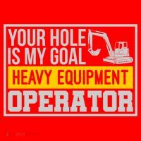 Your Hole Is My Goal Heavy Equipt Operator Excavator Gift Santa Hat thumb 1