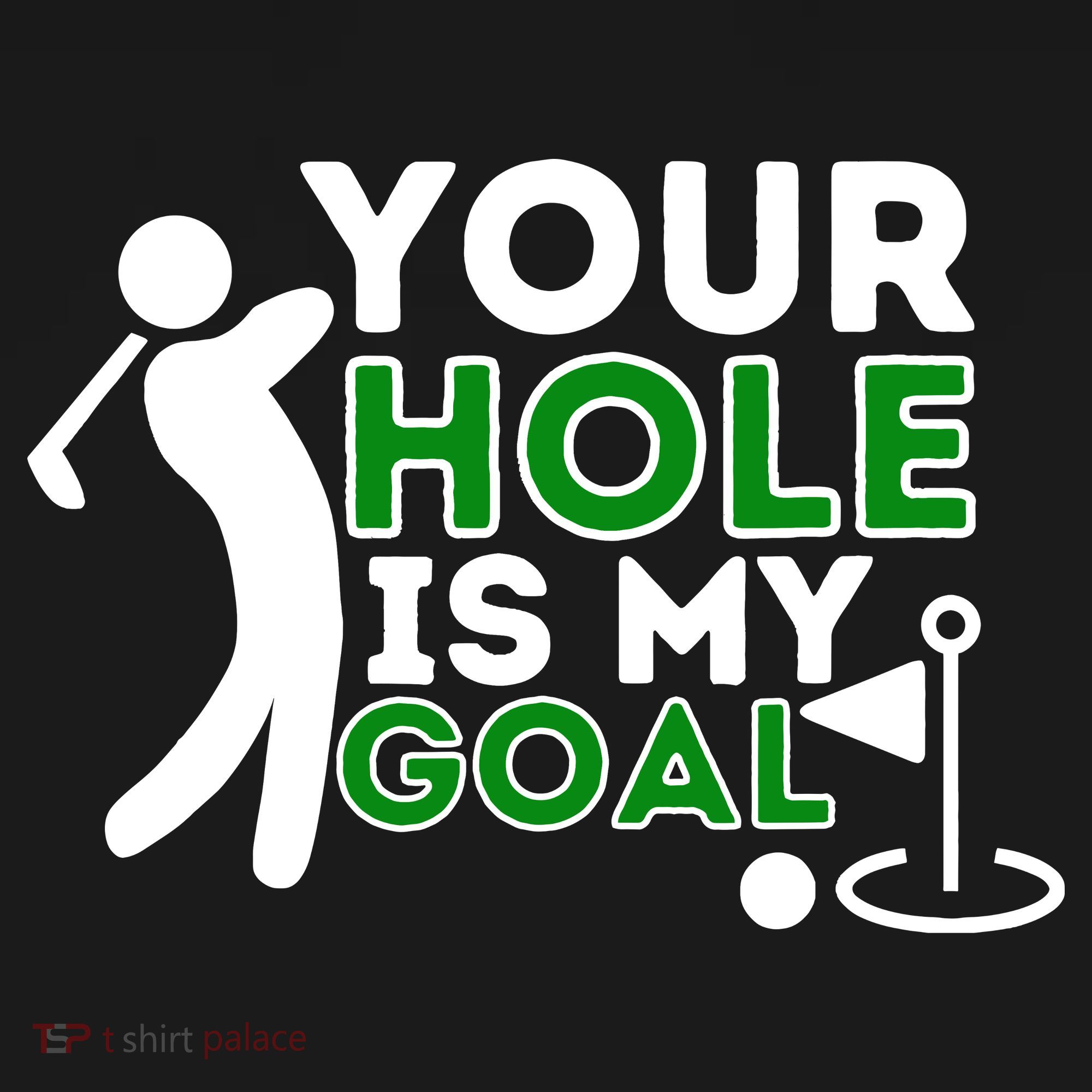 Your Hole Is My Goal Golf Player Golfing Humor Pun Mousepad