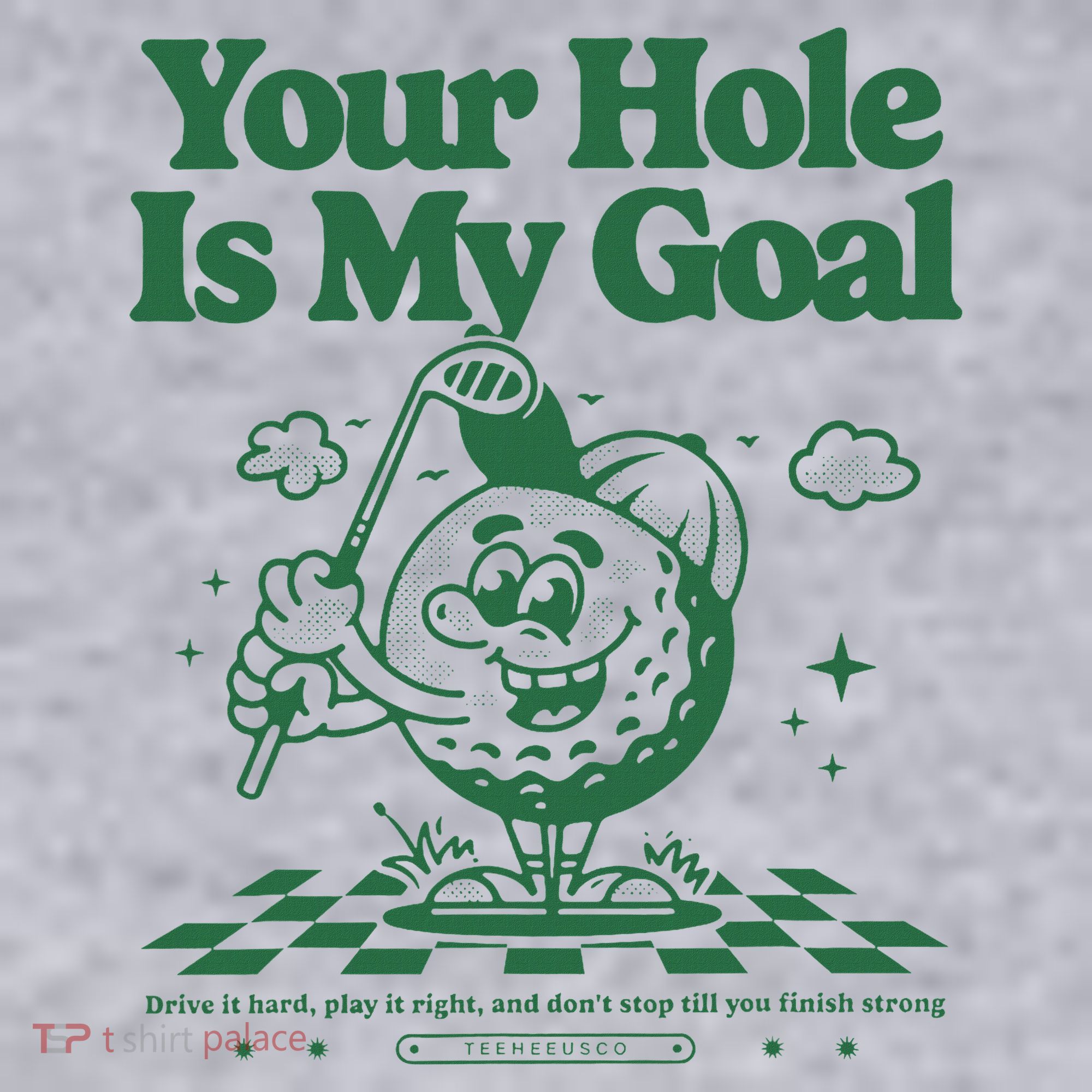 Your Hole Is My Goal Funny Golf Women's Sweatshirt