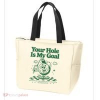 Your Hole Is My Goal Funny Golf Tote Bag thumb 3