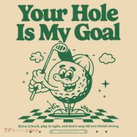 Your Hole Is My Goal Funny Golf Tote Bag thumb 4
