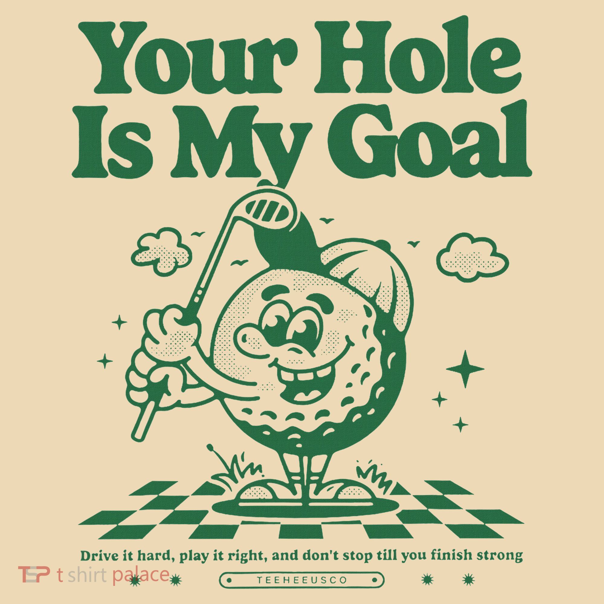 Your Hole Is My Goal Funny Golf Tote Bag