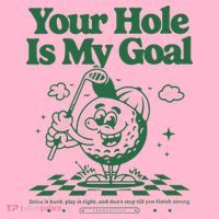 Your Hole Is My Goal Funny Golf Coaster thumb 2