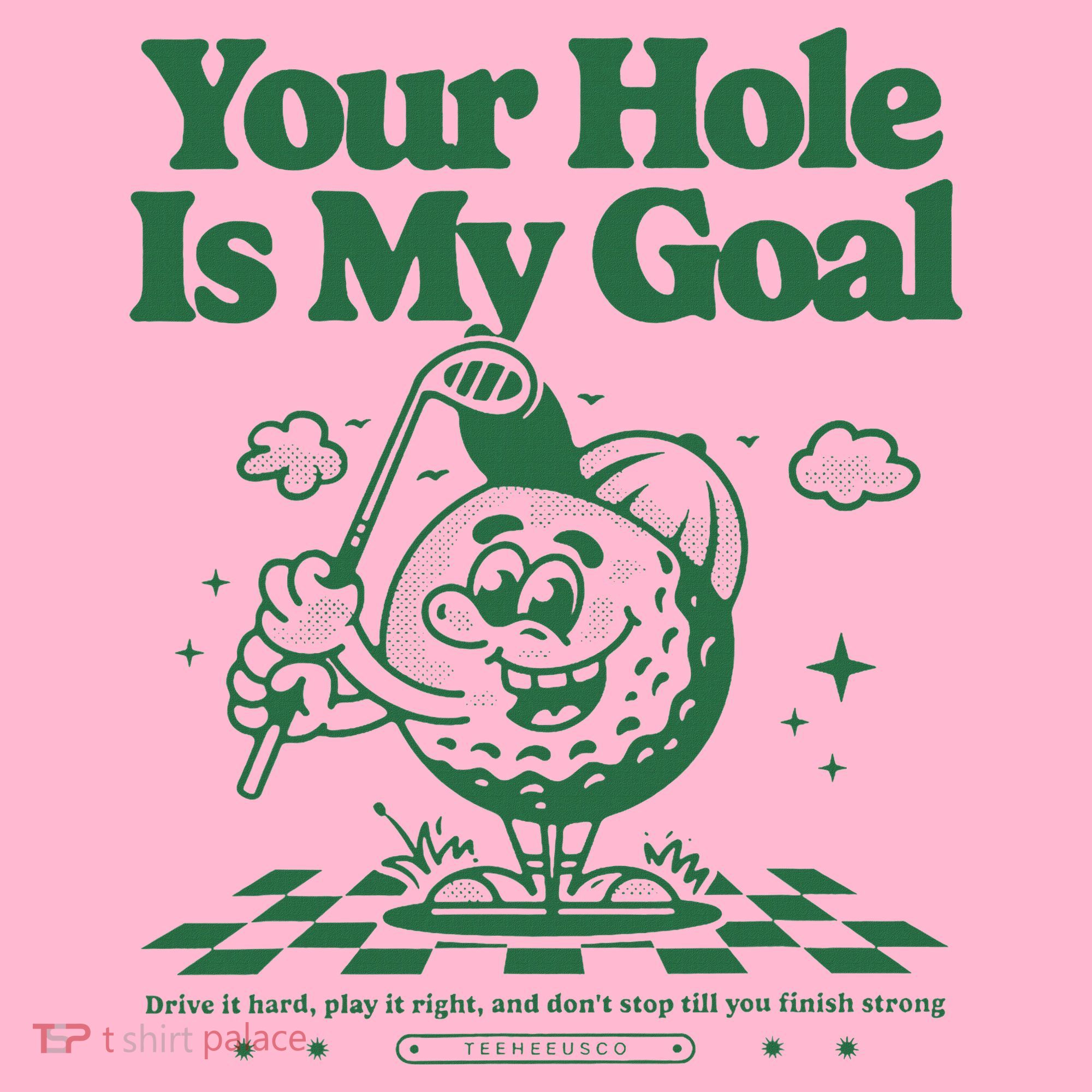 Your Hole Is My Goal Funny Golf Coaster