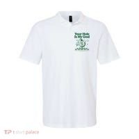 Your Hole Is My Goal Funny Golf Polo thumb 0