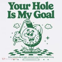 Your Hole Is My Goal Funny Golf Women's Hoodie thumb 2