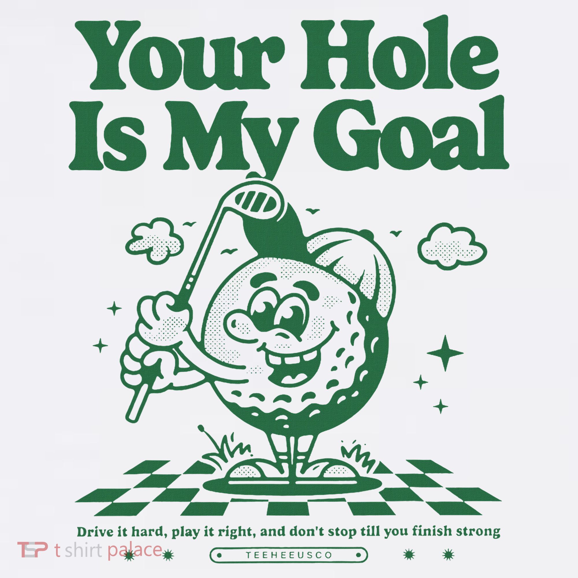 Your Hole Is My Goal Funny Golf Women's Hoodie
