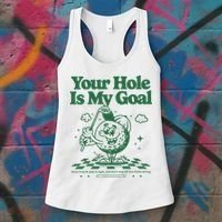 Your Hole Is My Goal Funny Golf Women's Tank Top thumb 3