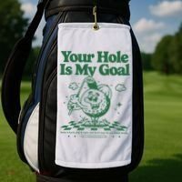 Your Hole Is My Goal Funny Golf Golf Towel thumb 2