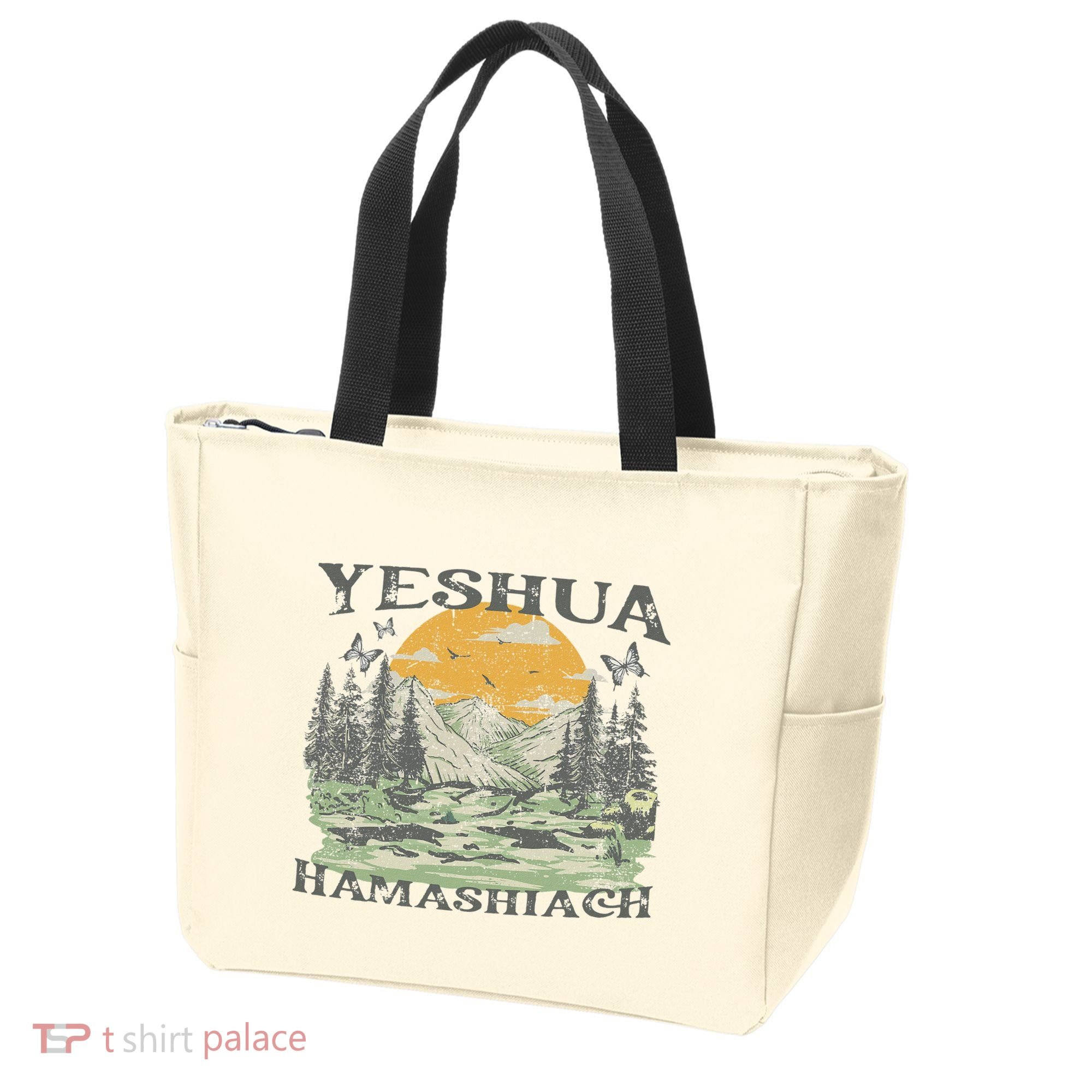 Yeshua Hamashiach Jesus Scripture Christian Bible Faith Tote Bag