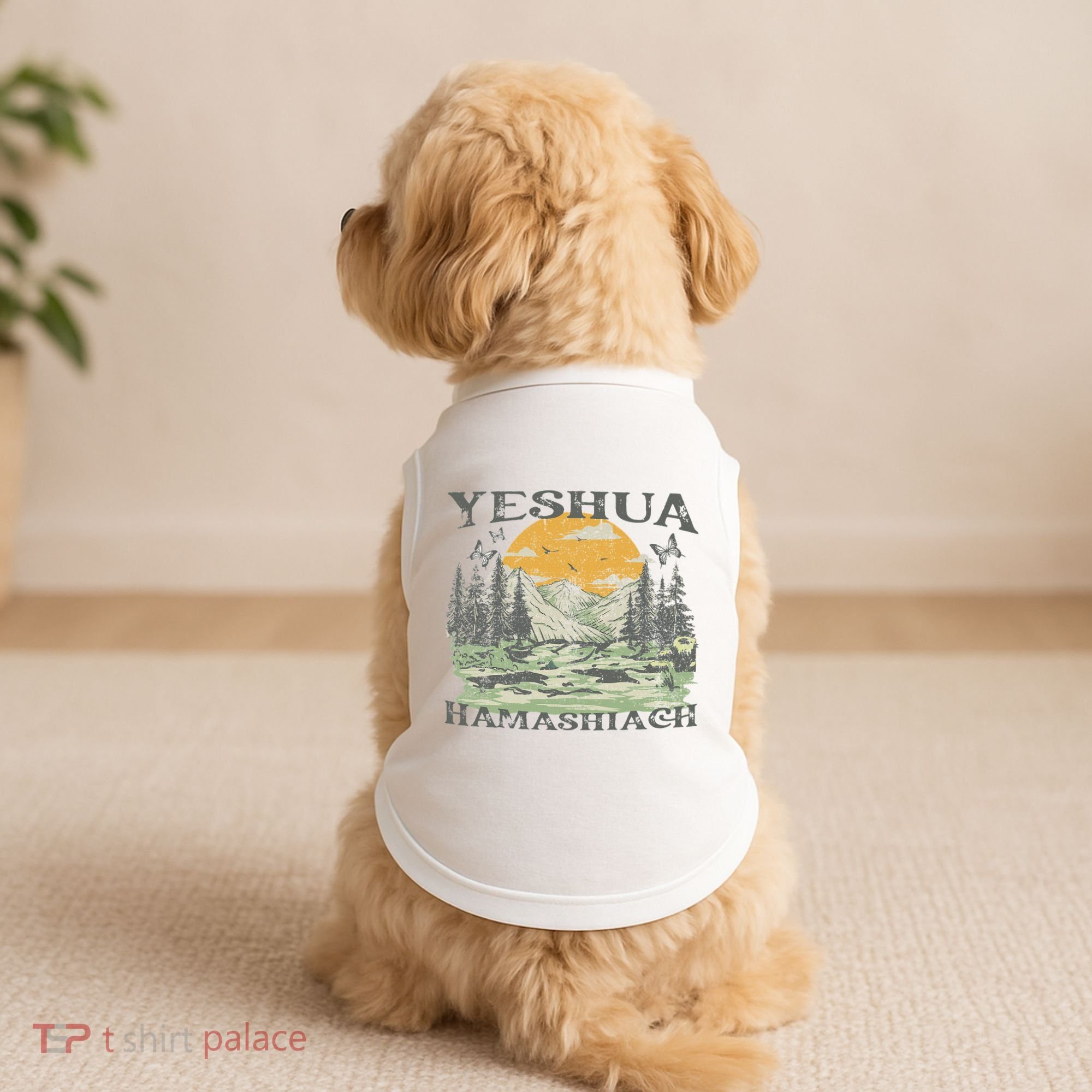 Yeshua Hamashiach Jesus Scripture Christian Bible Faith Doggie Tank