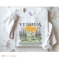 Yeshua Hamashiach Jesus Scripture Christian Bible Faith Sweatshirt thumb 2