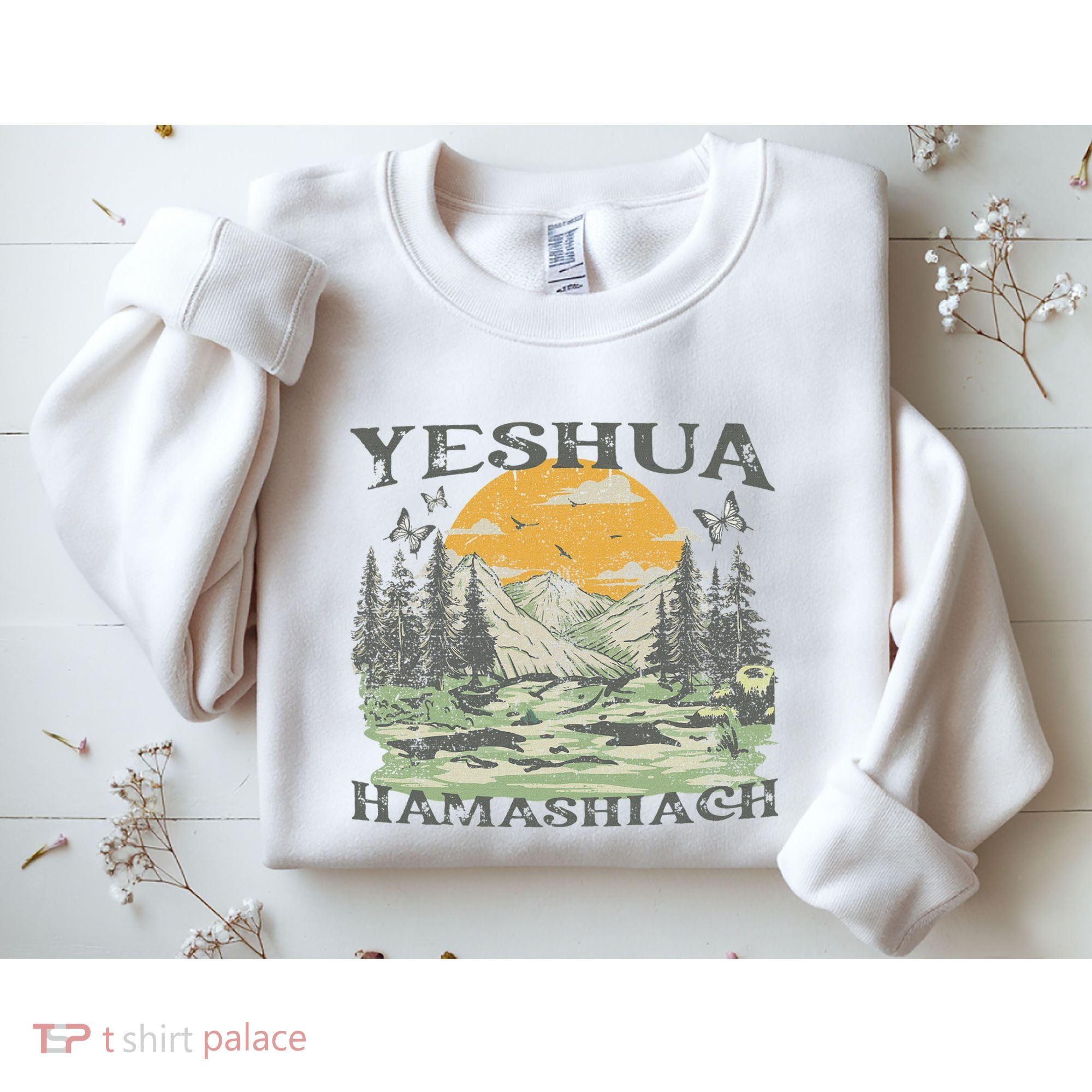 Yeshua Hamashiach Jesus Scripture Christian Bible Faith Sweatshirt