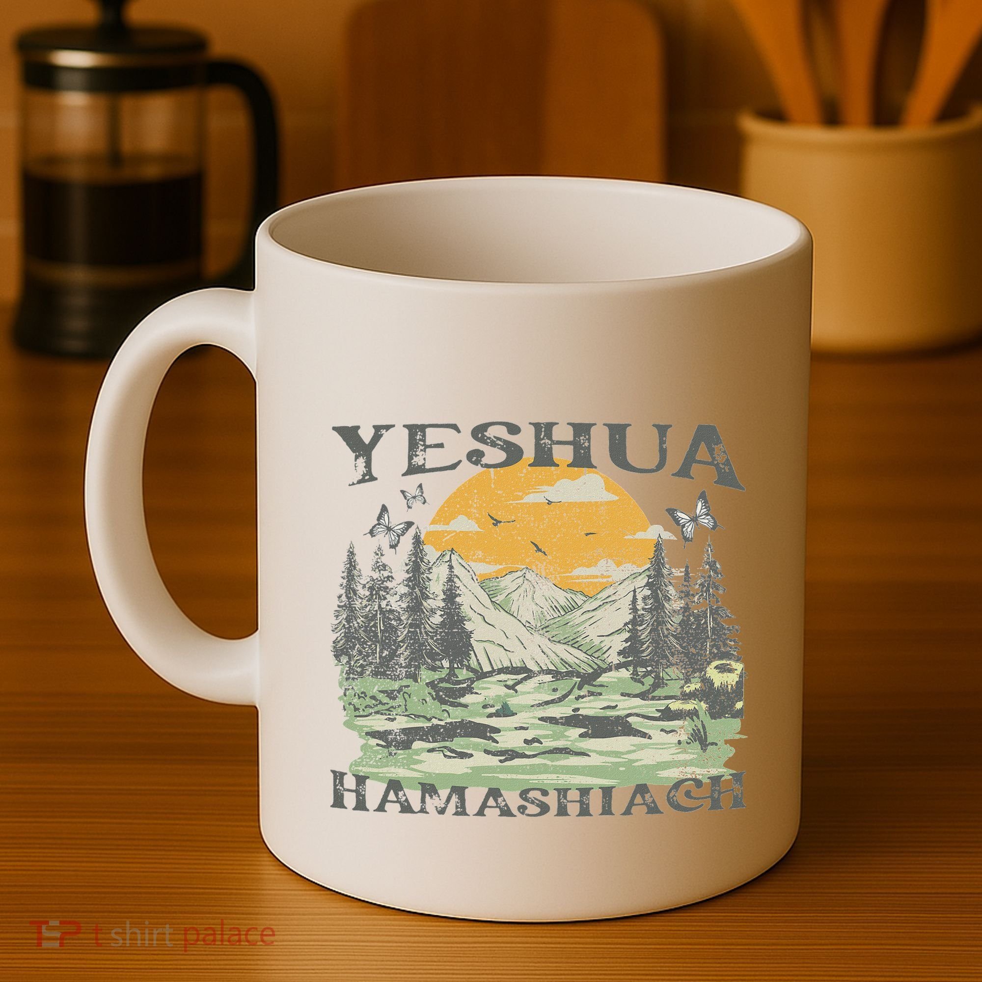 Yeshua Hamashiach Jesus Scripture Christian Bible Faith Coffee Mug