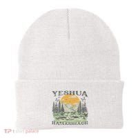 Yeshua Hamashiach Jesus Scripture Christian Bible Faith Beanie thumb 0