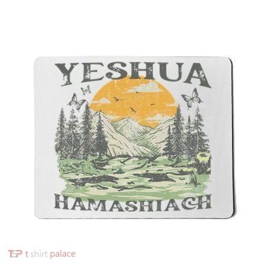 Yeshua Hamashiach Jesus Scripture Christian Bible Faith Mousepad