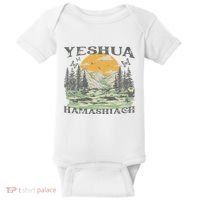 Yeshua Hamashiach Jesus Scripture Christian Bible Faith Baby Bodysuit thumb 0