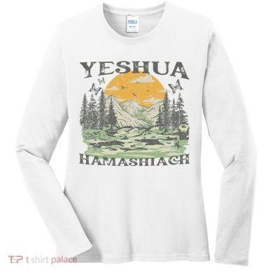 Yeshua Hamashiach Jesus Scripture Christian Bible Faith Women's Long Sleeve Shirt