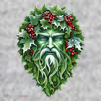 Yule Holly King Green The Baniff Cuffed Pom Beanie thumb 2