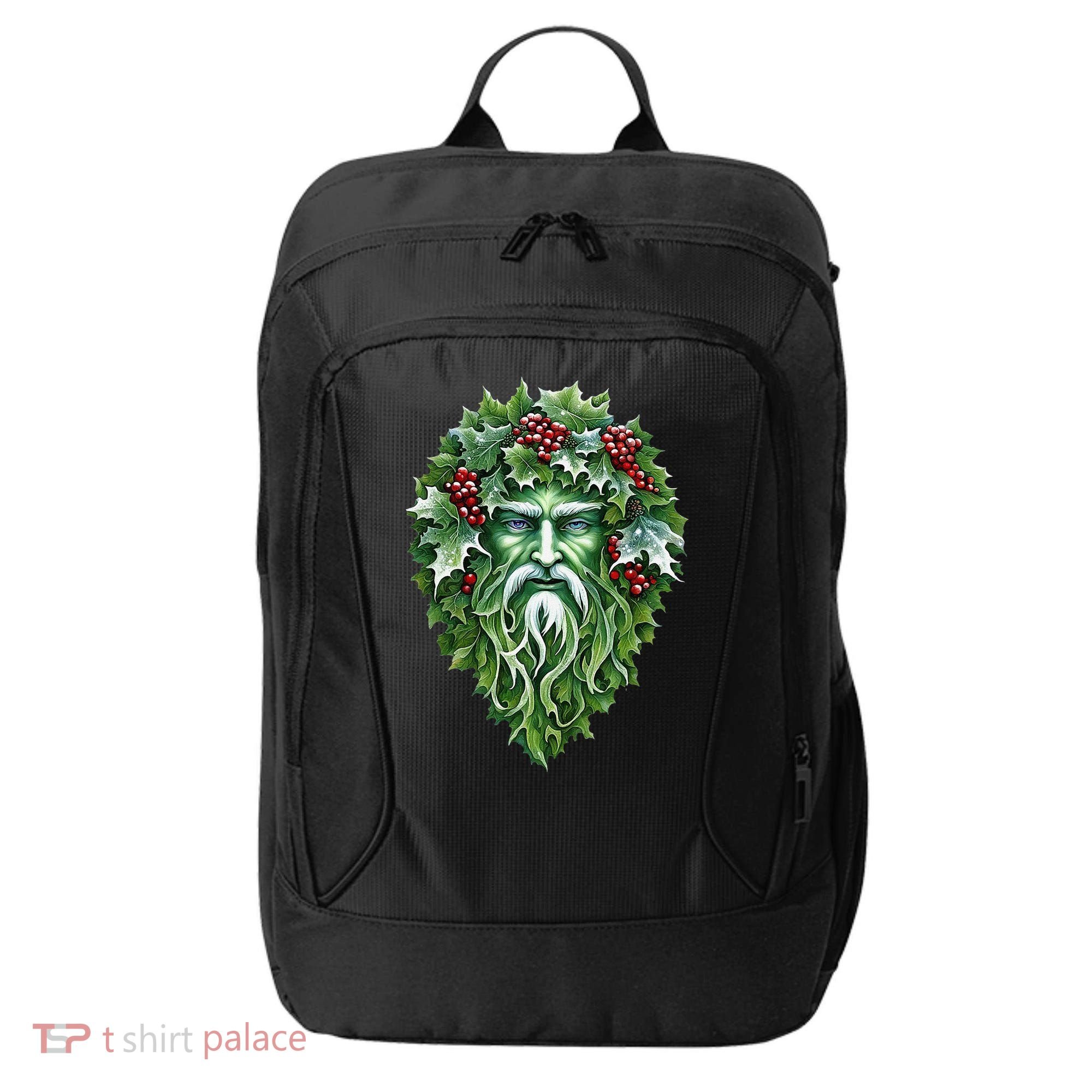 Yule Holly King Green City Backpack