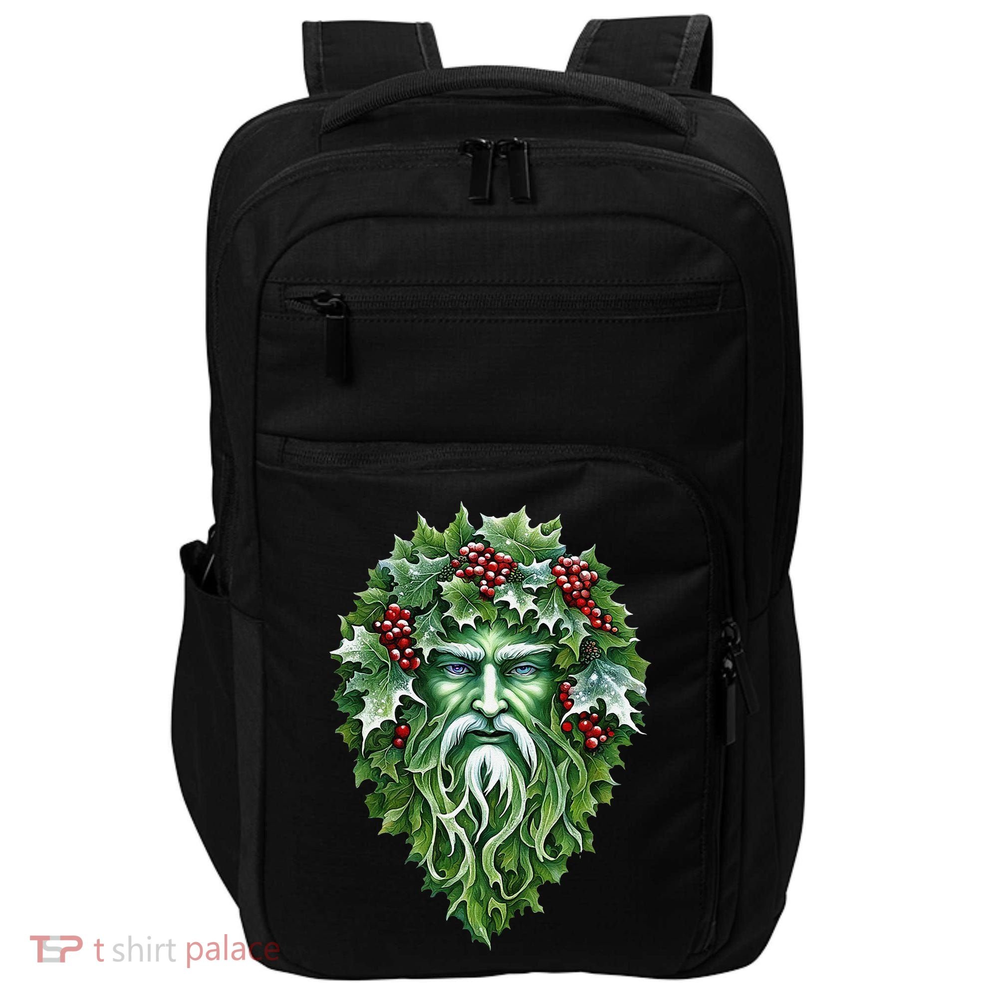 Yule Holly King Green Impact Tech Backpack
